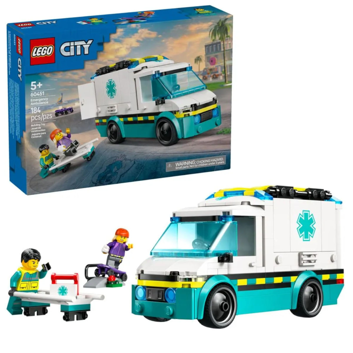 Lego City Great Vehicles Ambulância de Emergência - 4111160451 - LEGO - Imagem 5