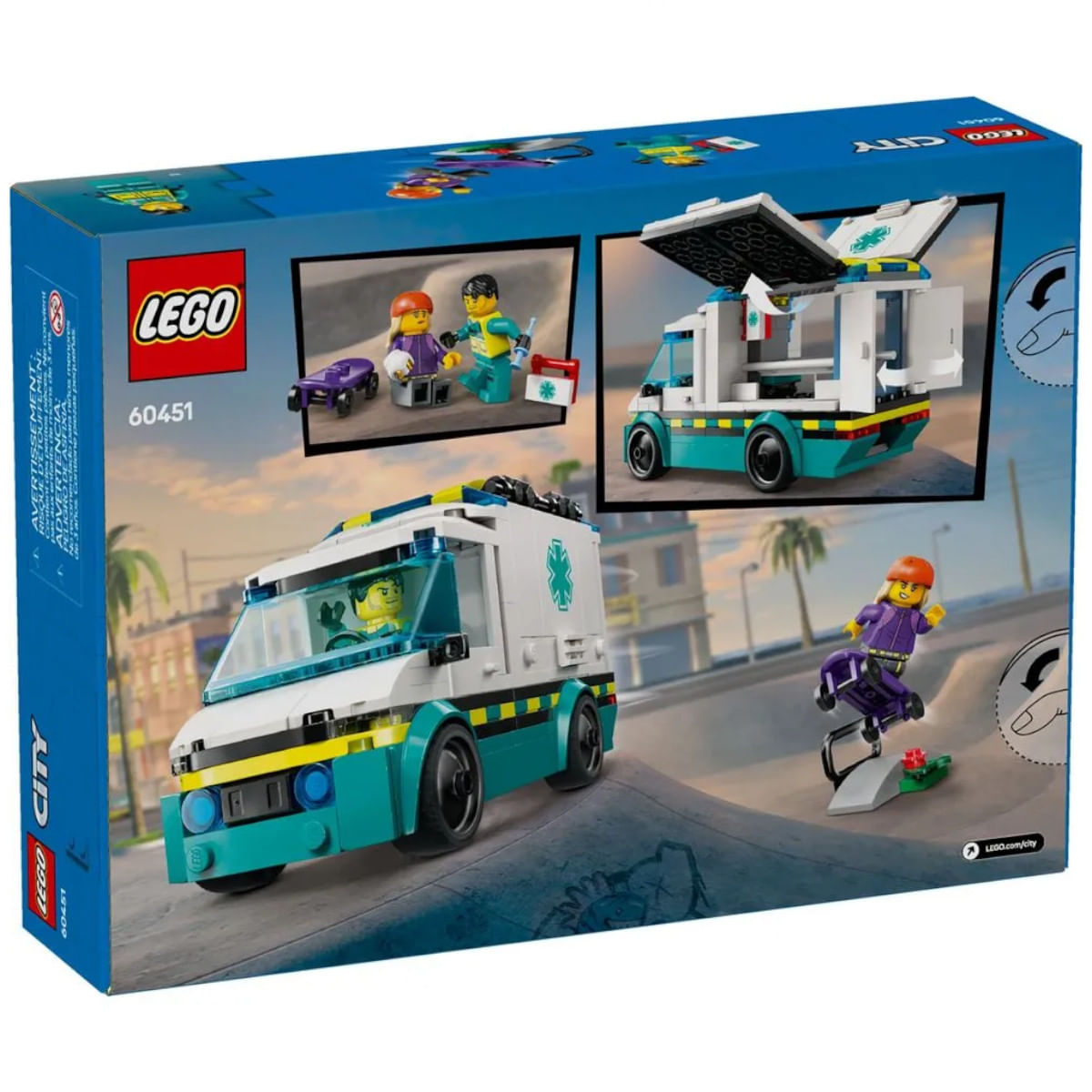 Lego City Great Vehicles Ambulância de Emergência - 4111160451 - LEGO - Imagem 6
