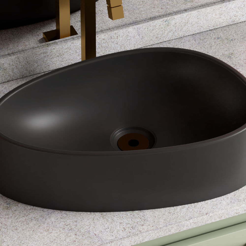 Cuba Sintética Petra Preto Fosco 43cm - P103493 - COZIMAX - Imagem 6