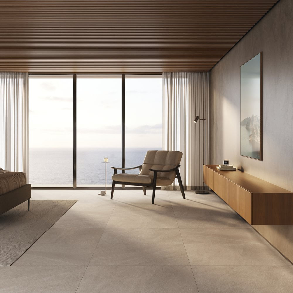 Porcelanato 90x90cm Thera Beige Natural Retificado Caixa com 2,42m² / 3 Peças - 211897E - PORTOBELLO - Imagem 2