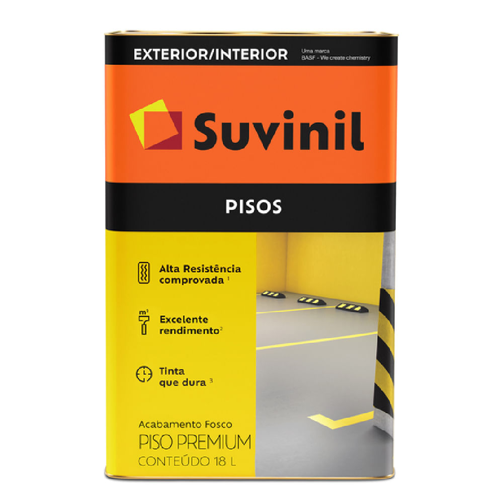 Tinta Acrílica 18 Litros Piso Fosco Marrom - 50692027 - SUVINIL