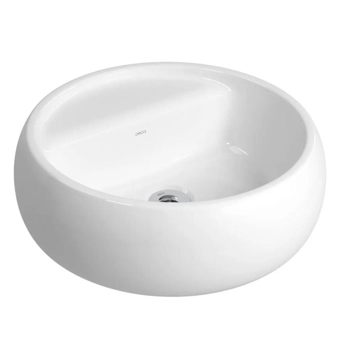 Cuba Redonda de Apoio 40cm com Deck Branco - L.12040.M.BD.17 - DECA