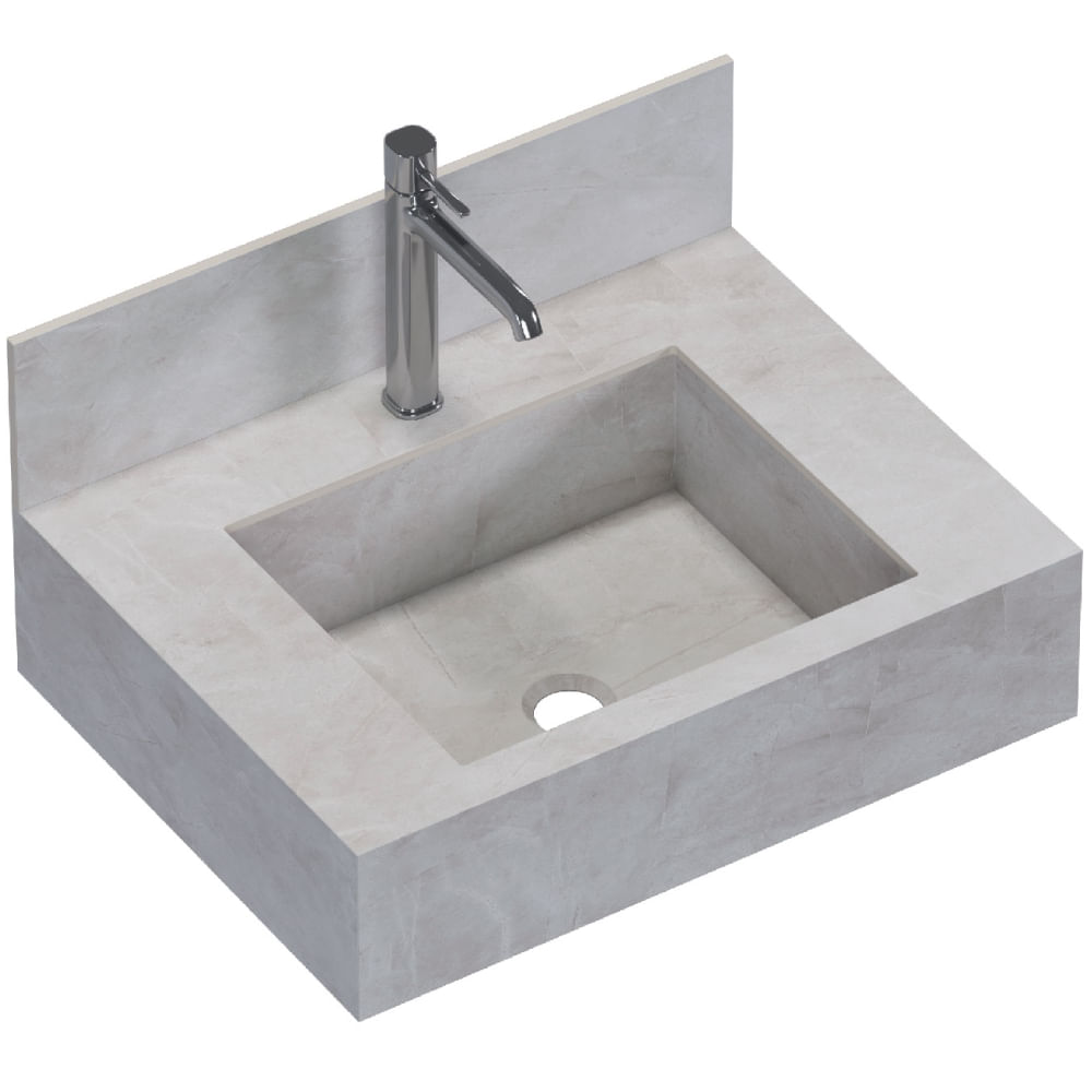 Bancada Porcelanato 60cm Napoles Pulpis Natural - P103387 - COZIMAX - Imagem 2