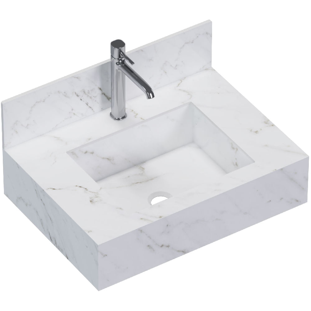 Bancada Porcelanato 60cm Napoles Branco - P103391 - COZIMAX - Imagem 3